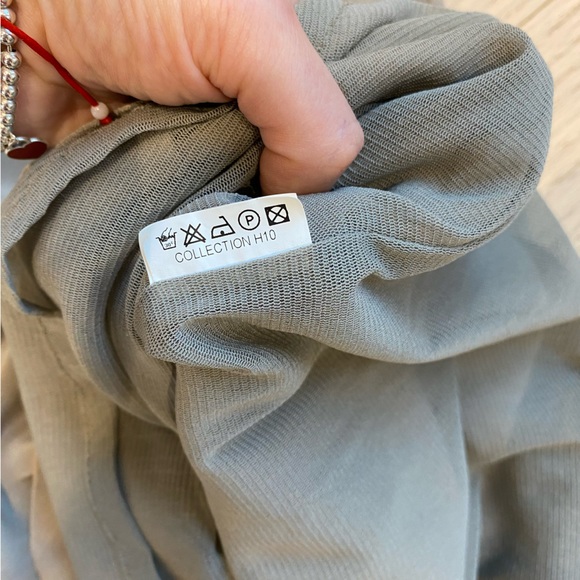 La Fee Maraboutee Silk Dress, Taupe, Shoulder Detail, Mini, Women's (US S) - Picture 10 of 10